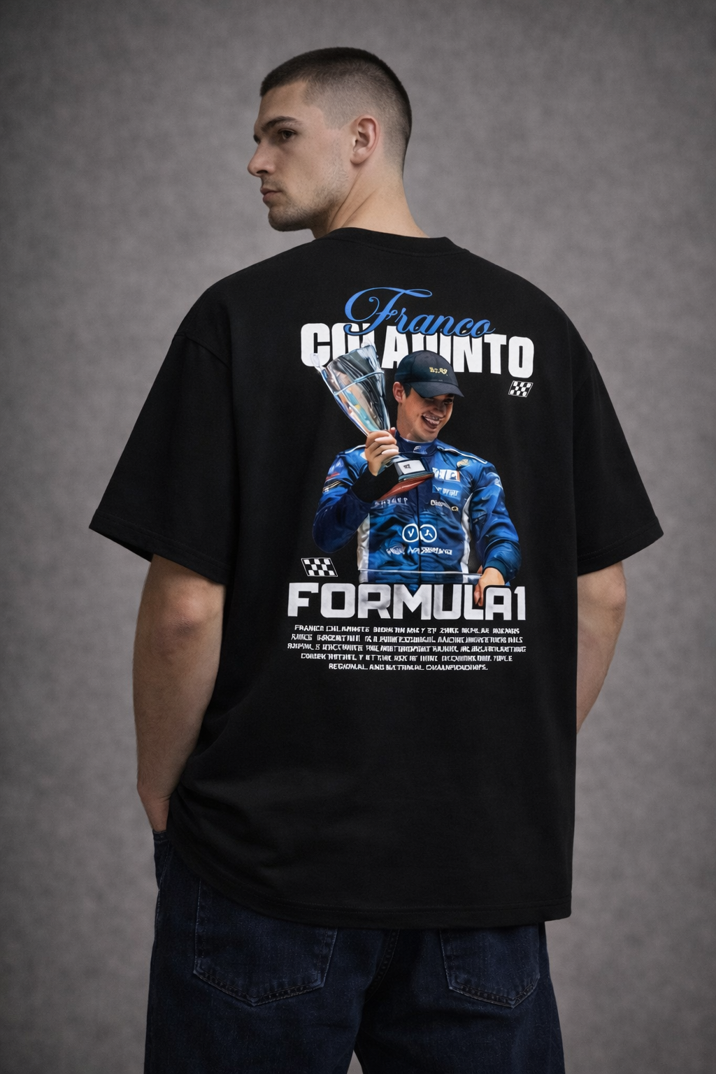 Franco Colapinto Formula 1 – Oversized Graphic Tee