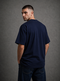 Oversized T-Shirt – Navy Blue | 250 GSM Premium Cotton