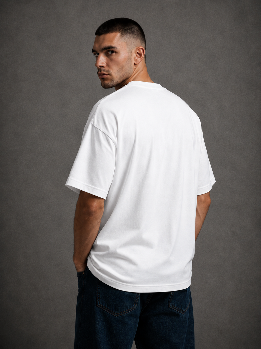 Oversized T-Shirt – White | 250 GSM Premium Cotton