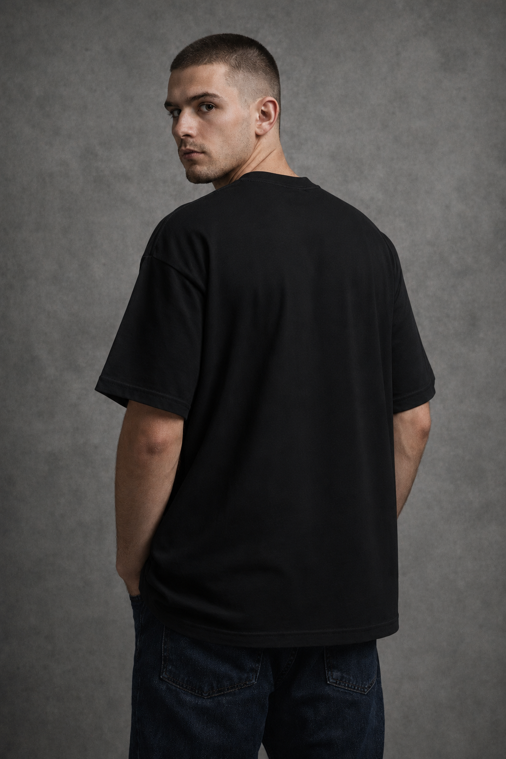 Oversized T-Shirt – Black | 250 GSM Premium Cotton