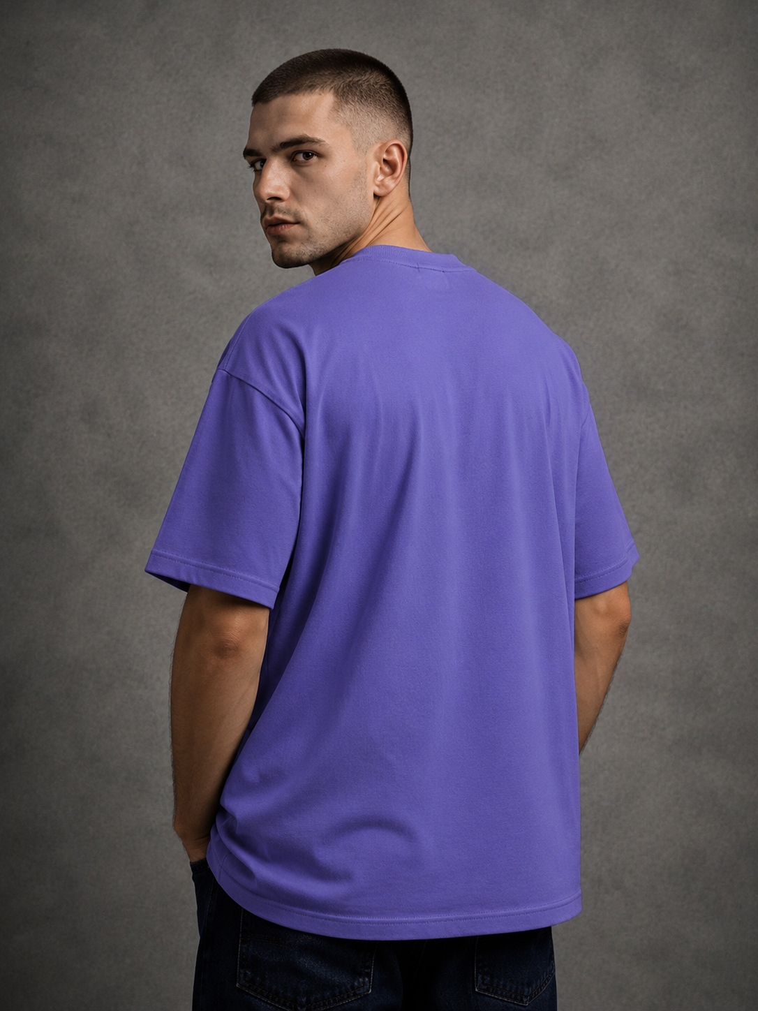 Oversized T-Shirt – Lavender | 250 GSM Premium Cotton